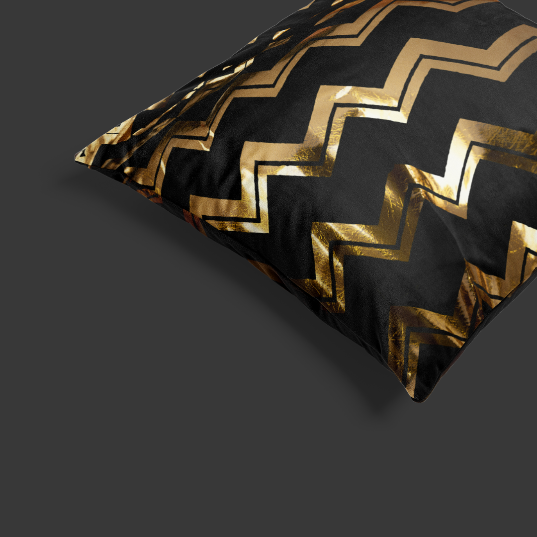 Dekbedovertrek Wave Luxe Gold Black
