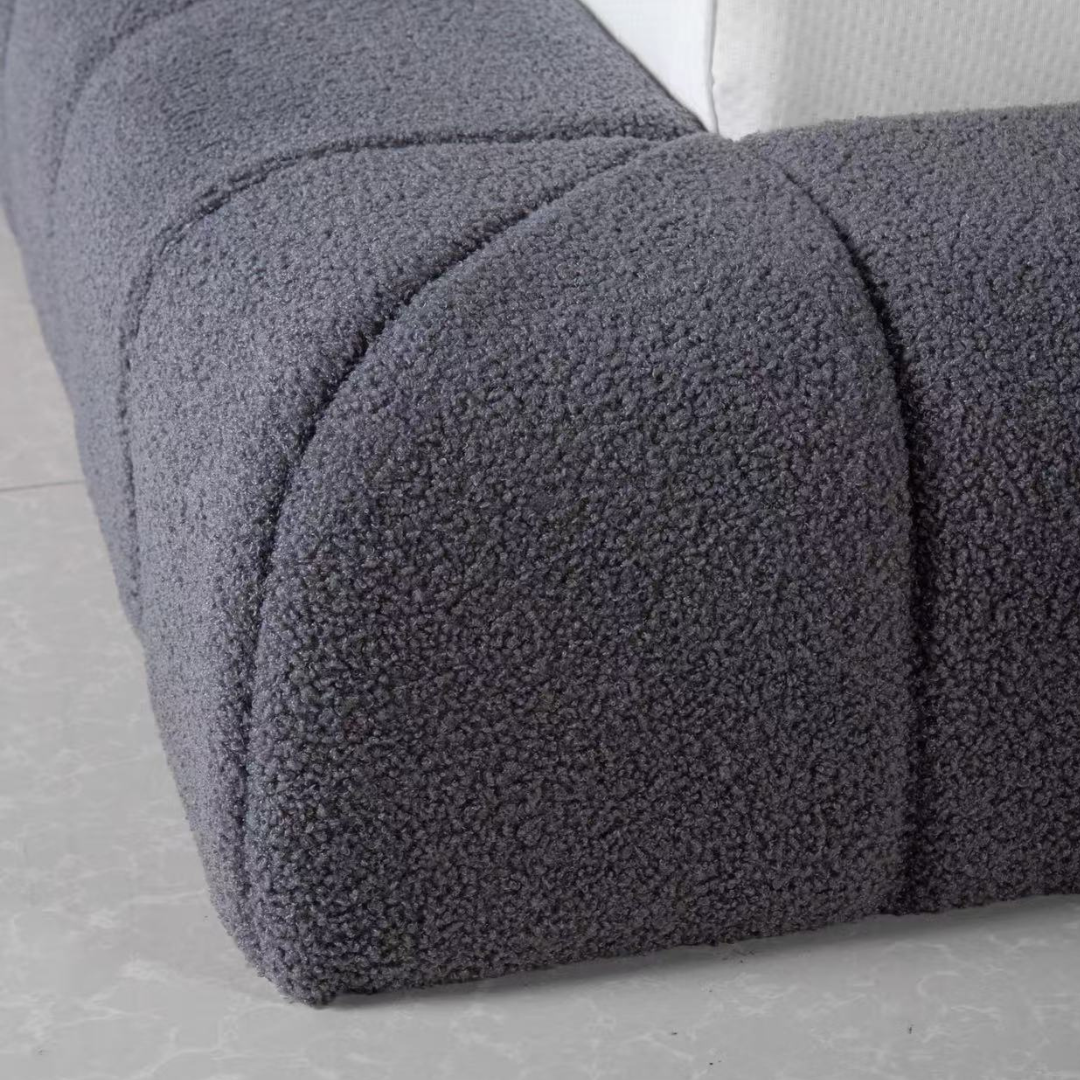 Amore Jazz Teddy bed + Hybrid Pocket 500 Matras - Nº144 - Grey Antra