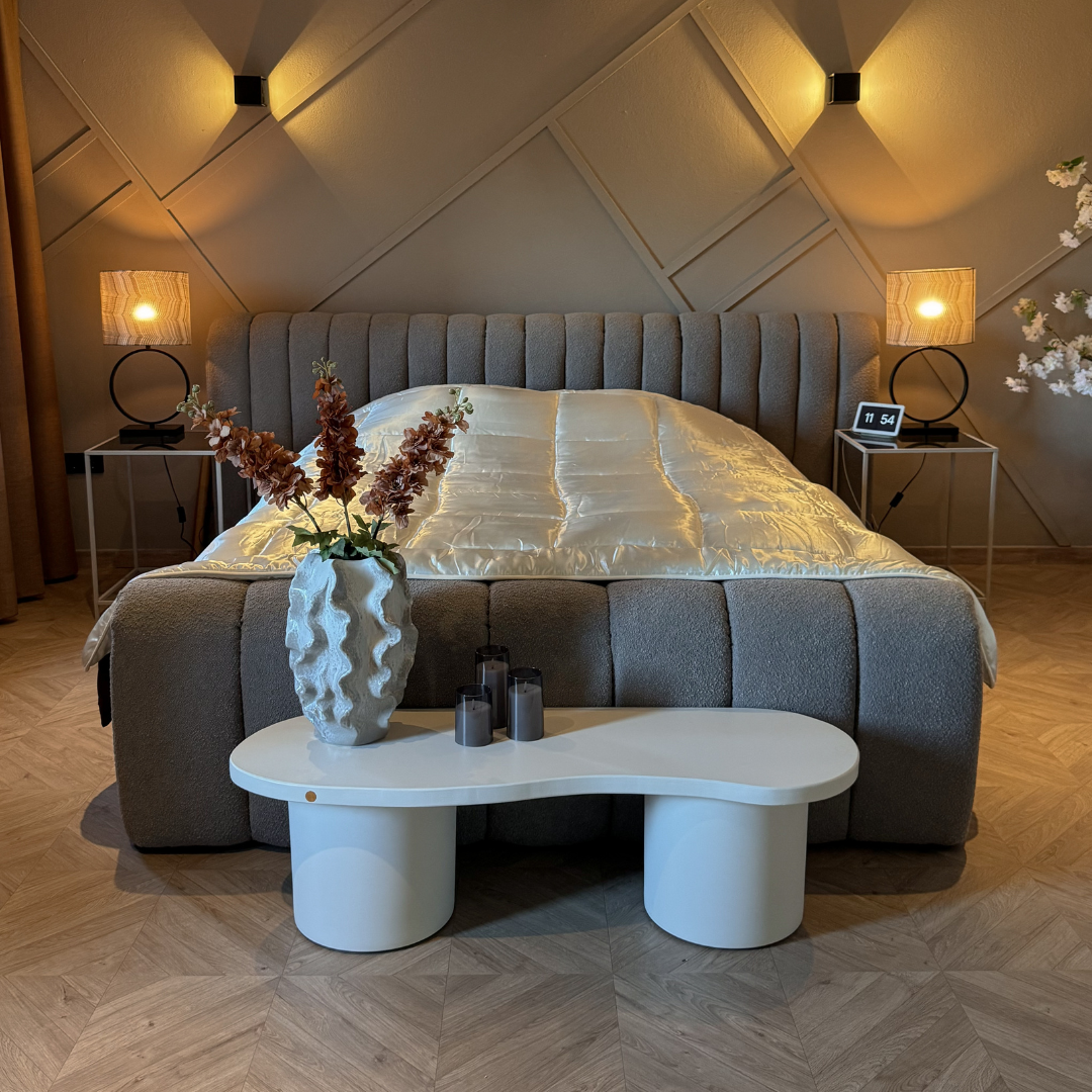 Dekbed Zonder Overtrek Satijn Pearl White