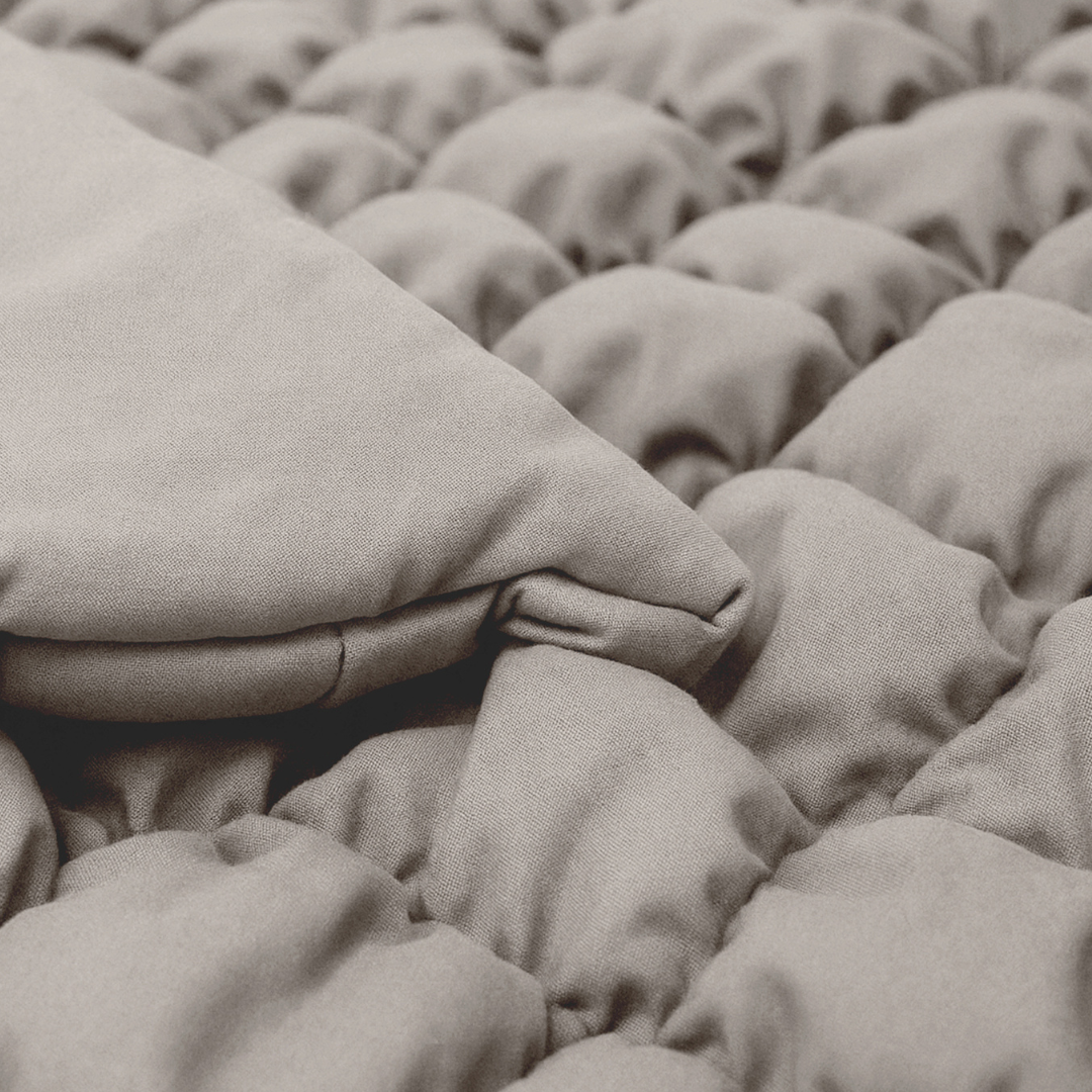 Dekbed Zonder Overtrek Fluffy Cube Warm Grey