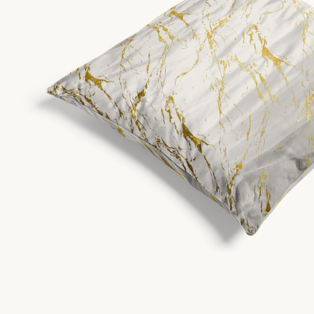Dekbedovertrek Marble Luxe Gold White