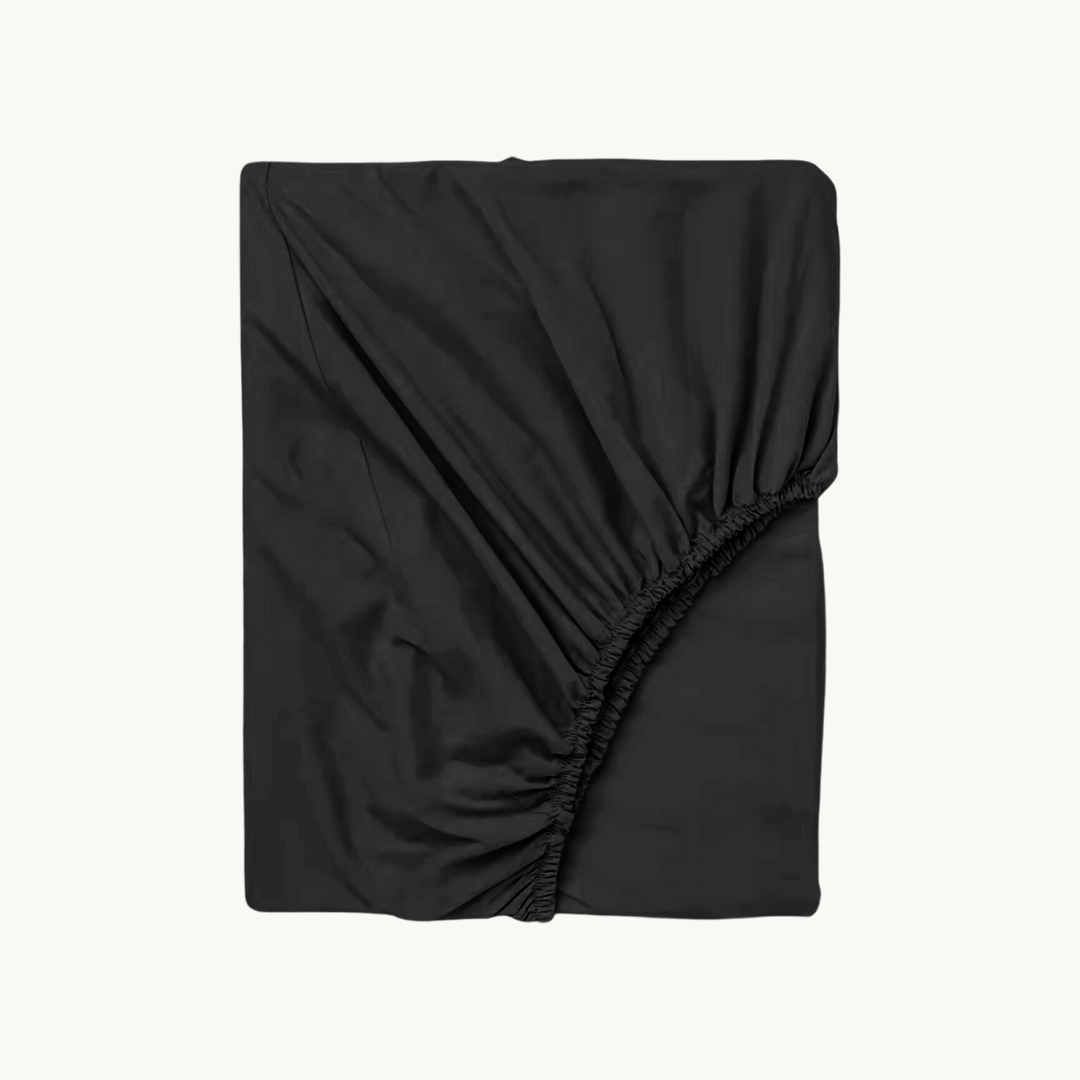 Matras Hoeslaken Jersey Premium Obsidian Black