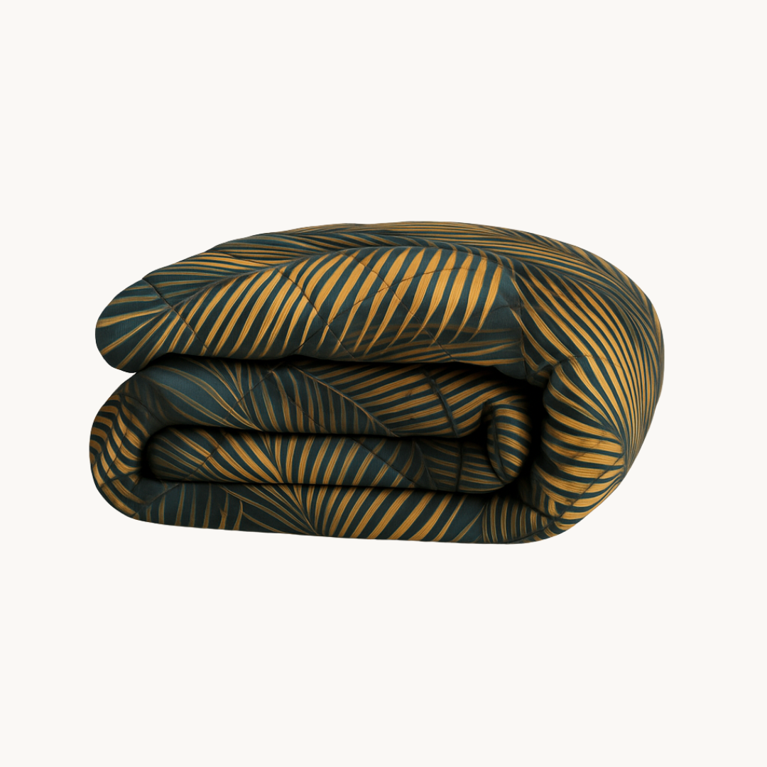 Y-NOT Design Dekbed Leaves Green Gold