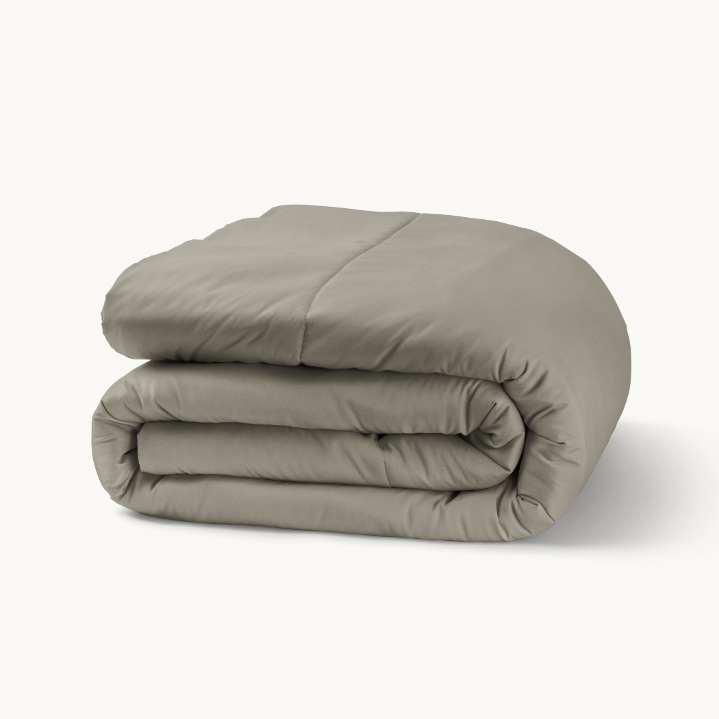 Dekbed Zonder Overtrek Mat Satijn™ Taupe kaki
