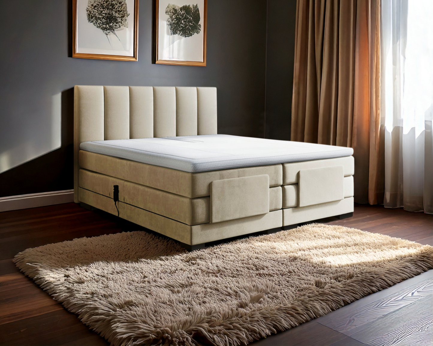 Y-NOT - Elektrische Boxspring - Lumière - Complete set - Nº29 Ivory