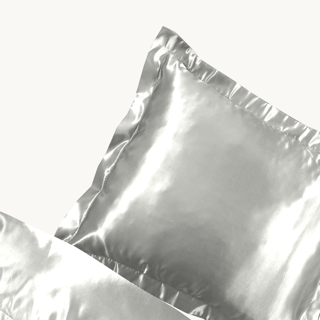 Dekbedovertrek Satijn™ Effen Elegant Silver