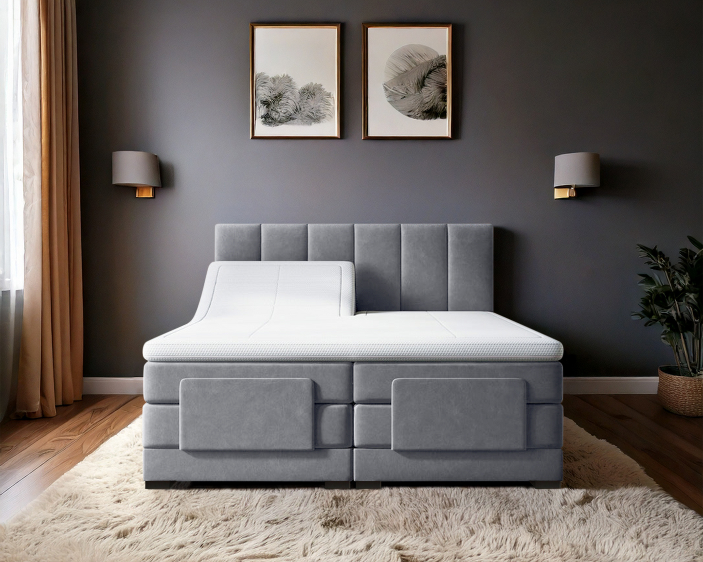 Y-NOT - Elektrische Boxspring - Lumière - Complete set - Nº15 Gray