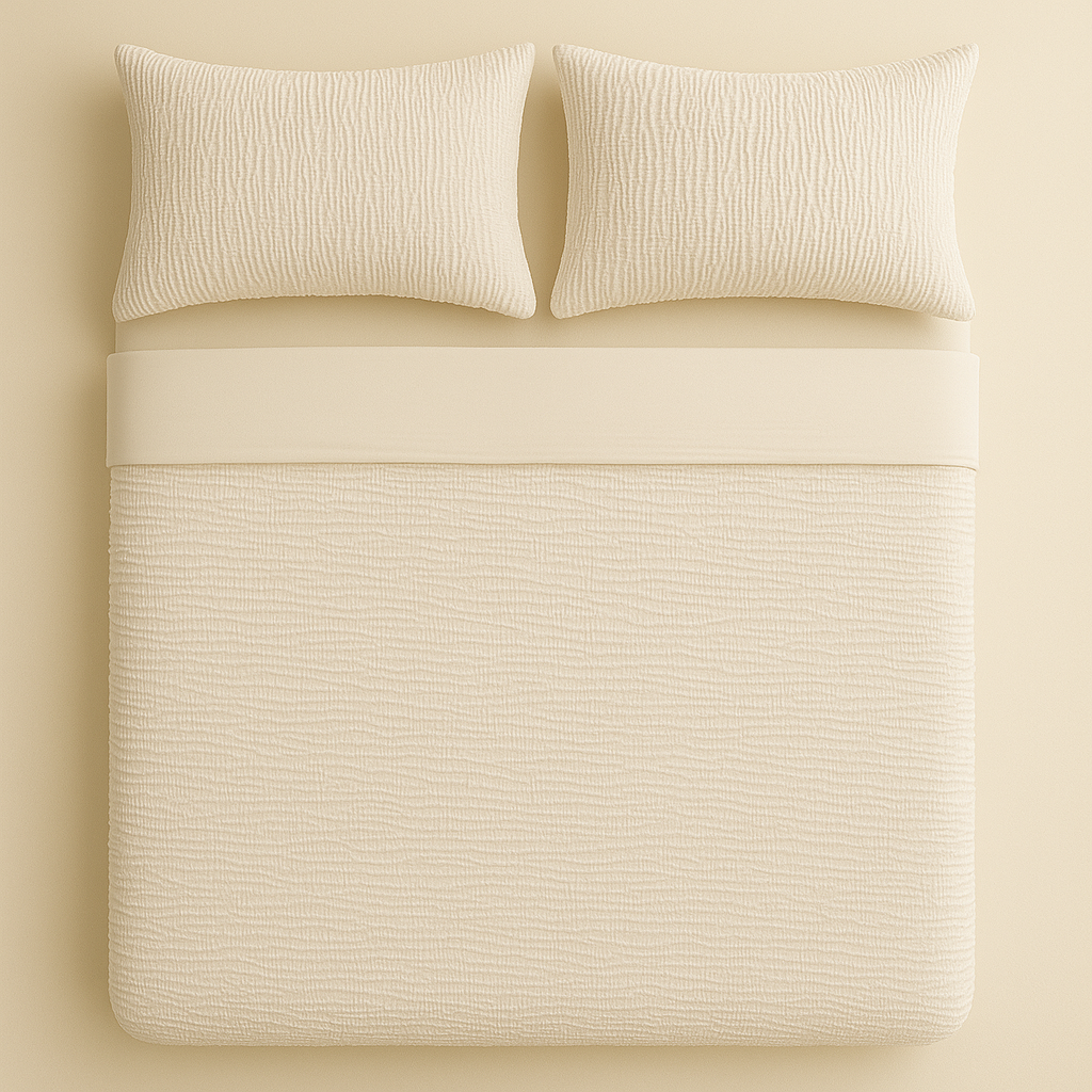 Dekbedovertrek set Micro Mousseline Creme