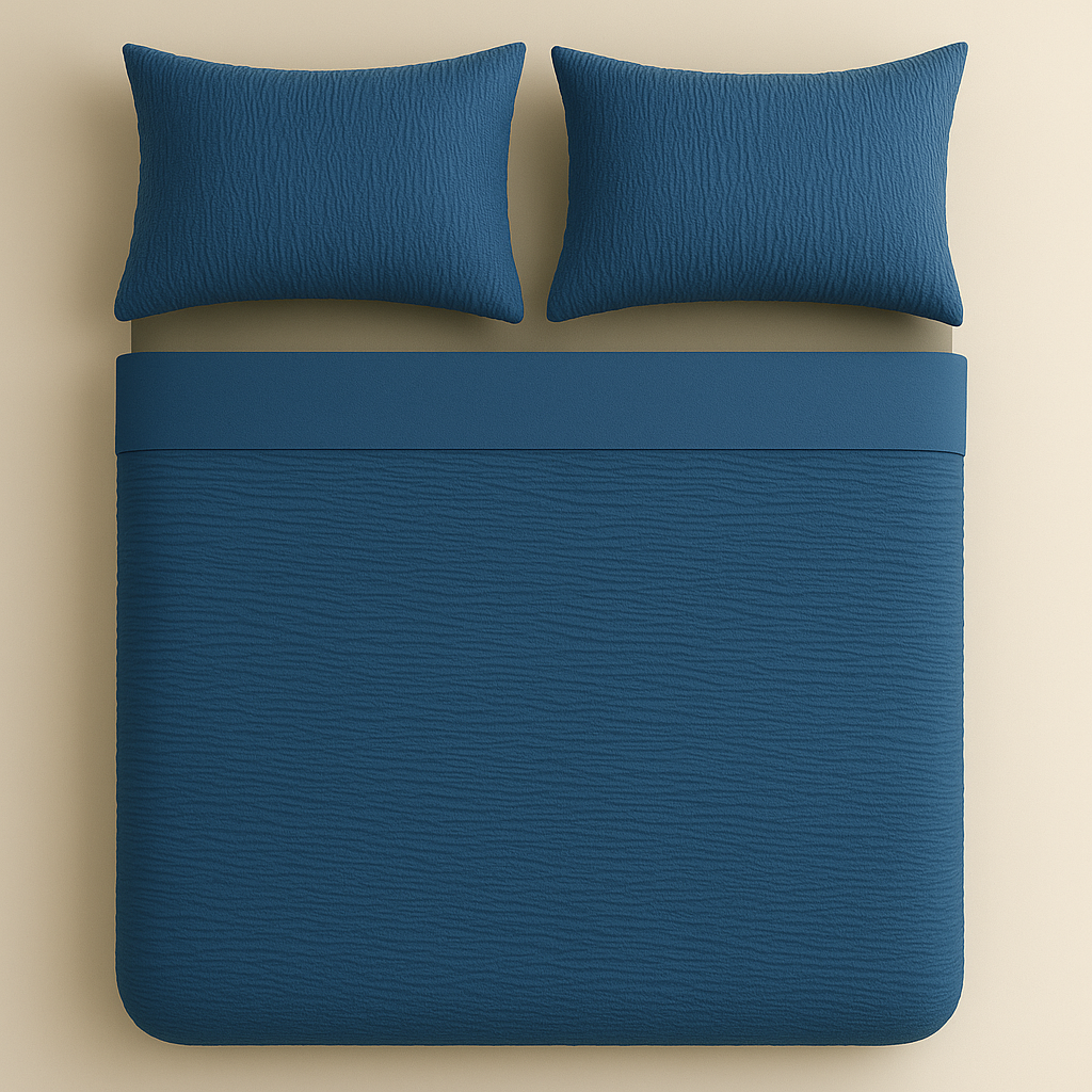 Dekbedovertrek set Micro Mousseline Petrol