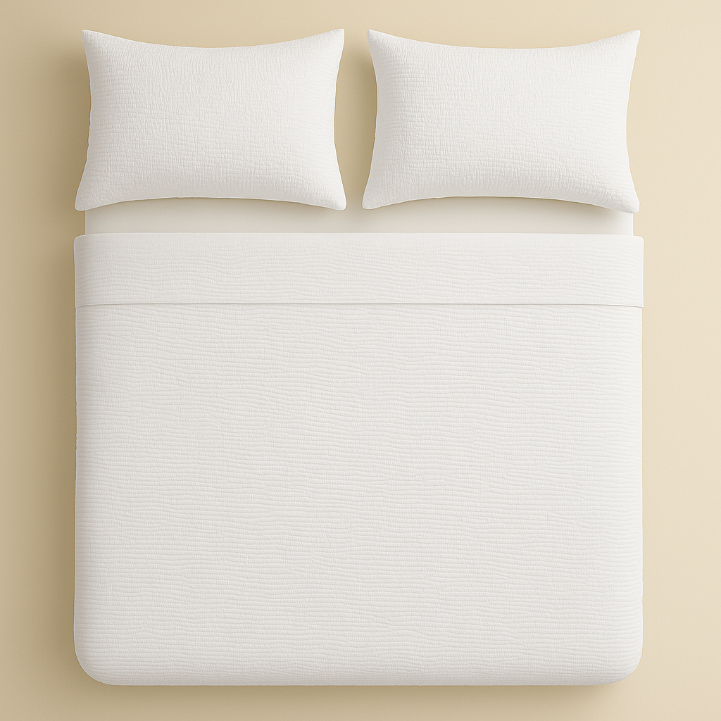 Dekbedovertrek set Micro Mousseline Wit