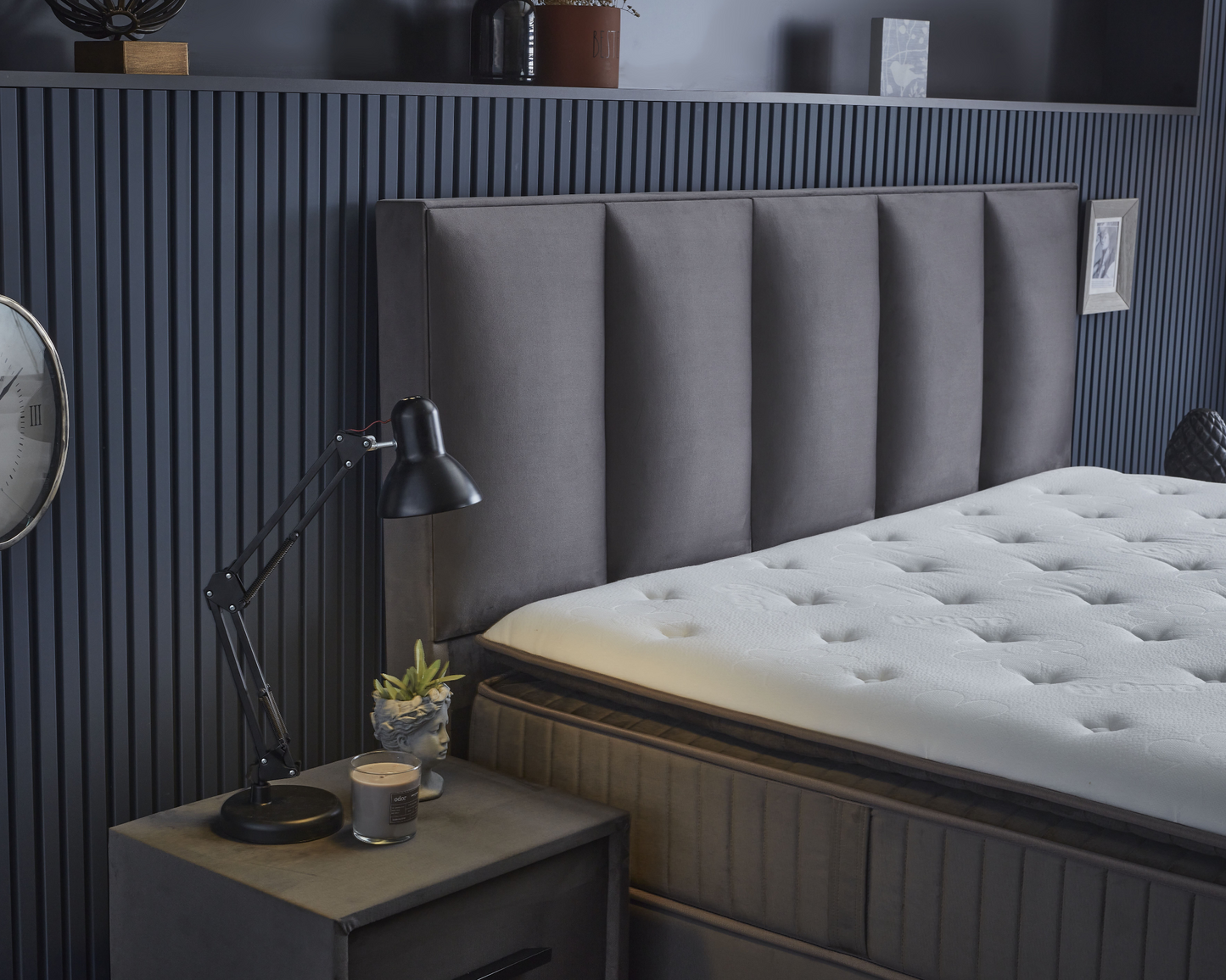 Boxspring met Opbergruimte Birdybedd - Complete set - Nº73 - Caviar Grey