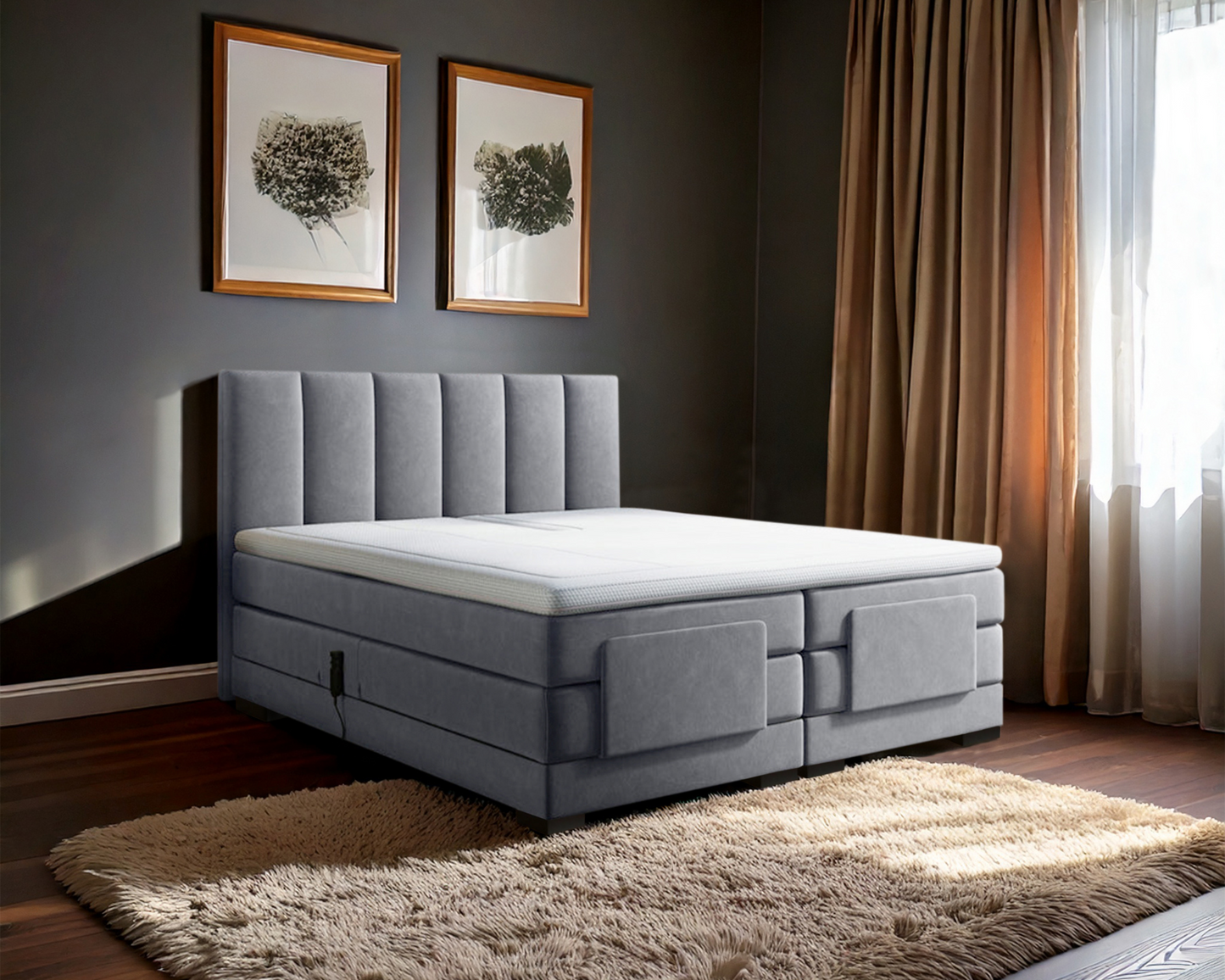 Y-NOT - Elektrische Boxspring - Lumière - Complete set - Nº15 Gray