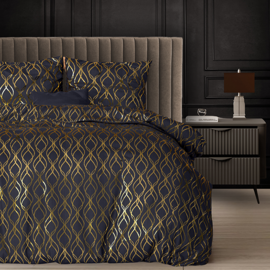 Dekbedovertrek Glam Luxe Gold Black