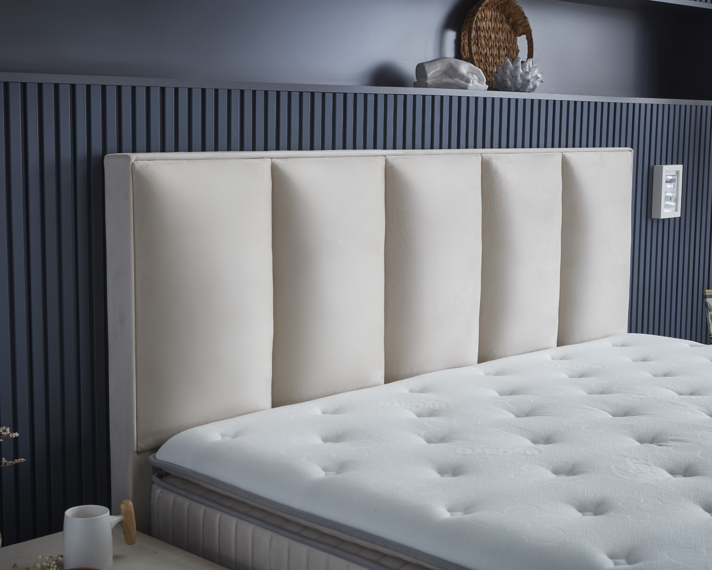 Boxspring met Opbergruimte Birdybedd - Complete set - Nº75 - Cannoli Cream