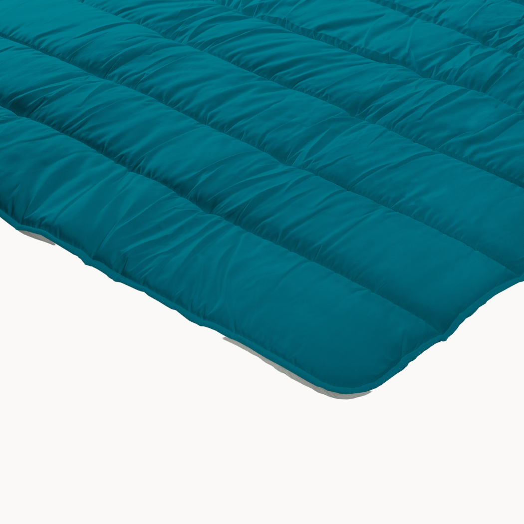 Dekbed zonder Overtrek Mat Satijn™ Grey / Petrol
