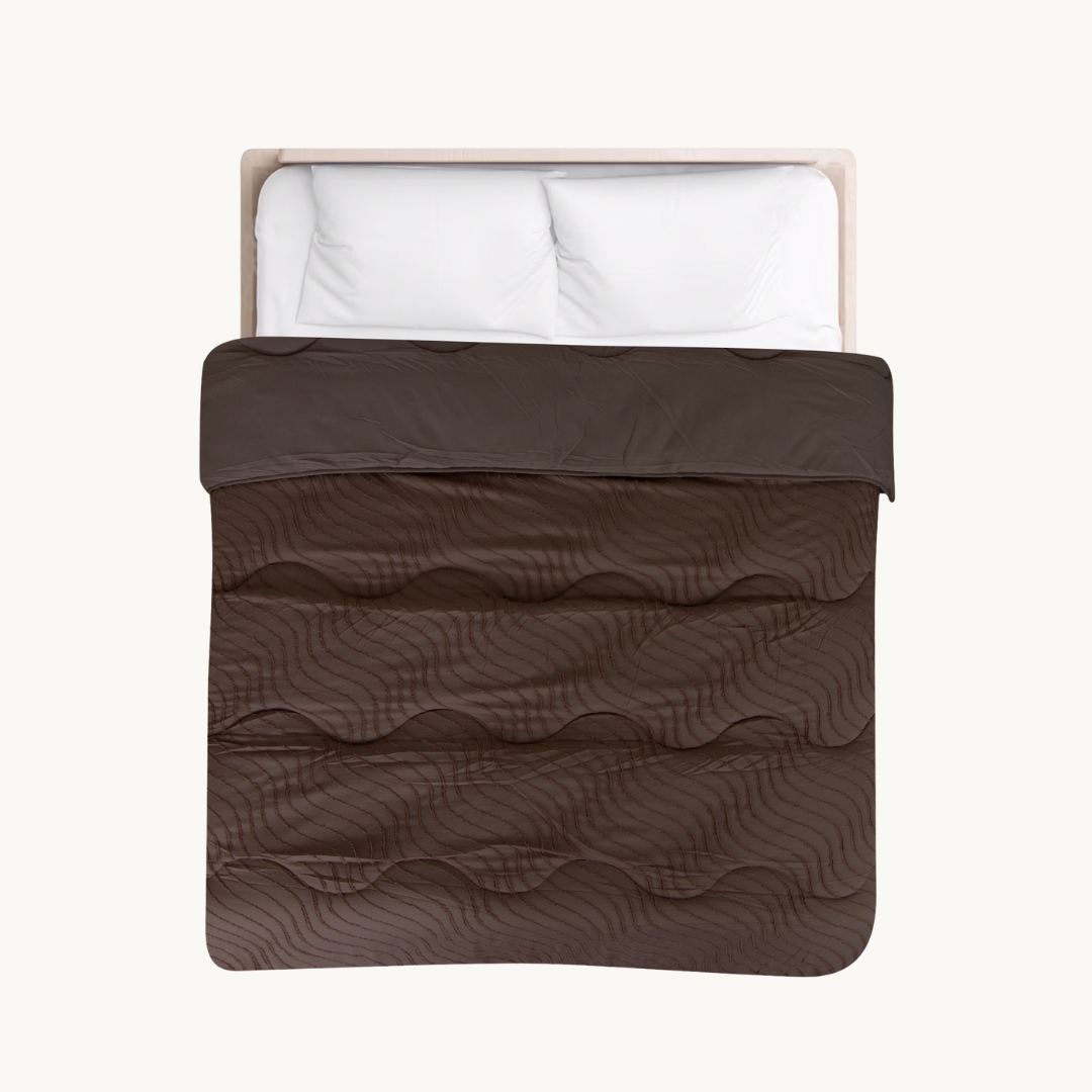 Dekbed Zonder Overtrek Japadi Waves Brown