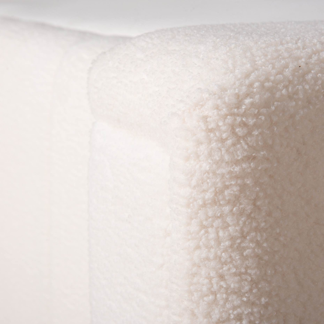 Amore Rituals Teddy bed + Hybrid Pocket 500 Matras - Nº55 - Offwhite