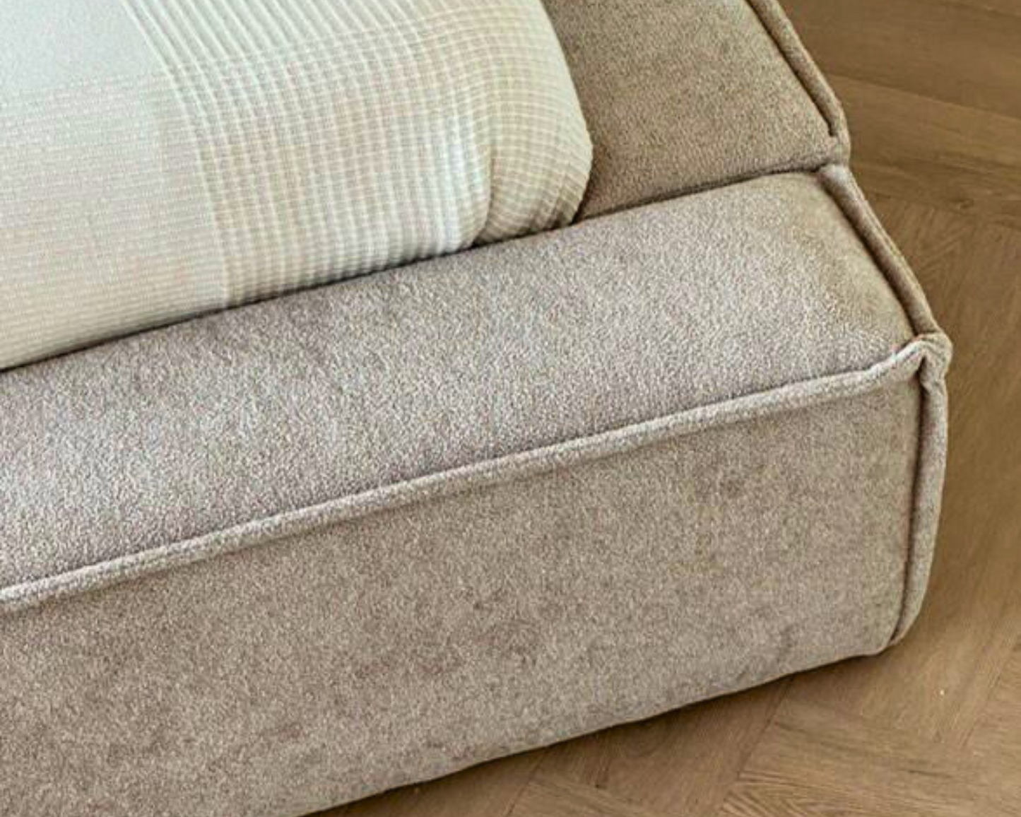 Amore Teddy bed met Opbergruimte + Hybrid Pocket 500 Matras - Nº16 - Soft Taupe