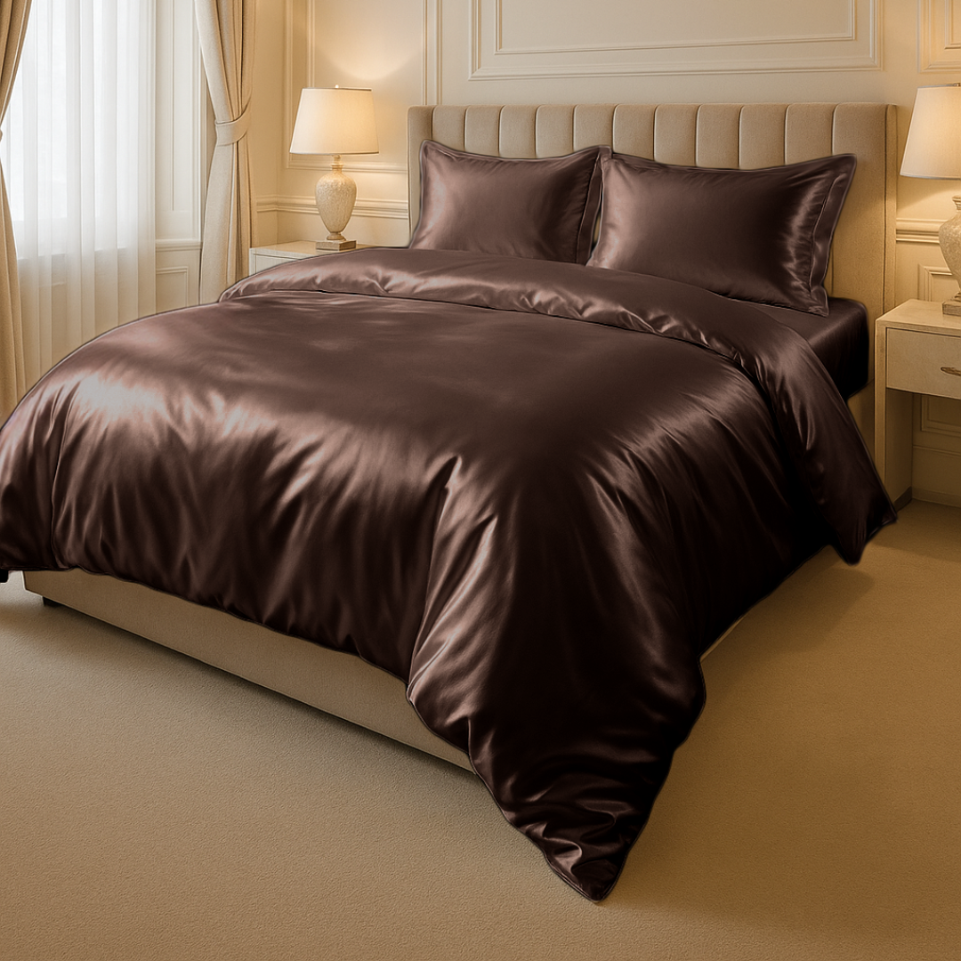 Dekbedovertrek Satijn™ Effen Luxurious Brons