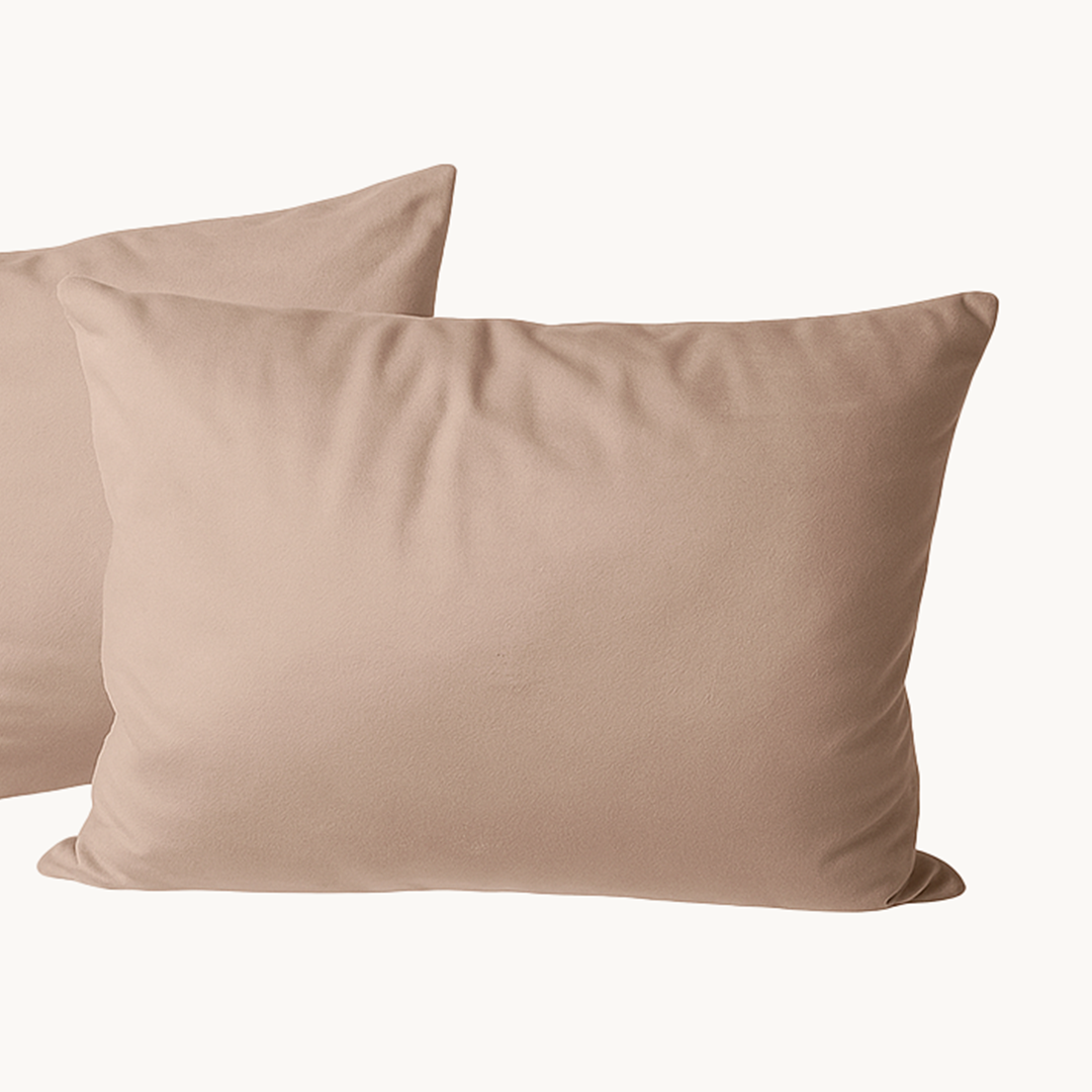 Kussenslopen Velvet Nude 60x70 cm 2-pack