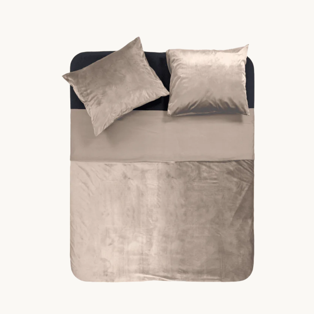 Dekbedovertrek set Velvet Taupe Grey