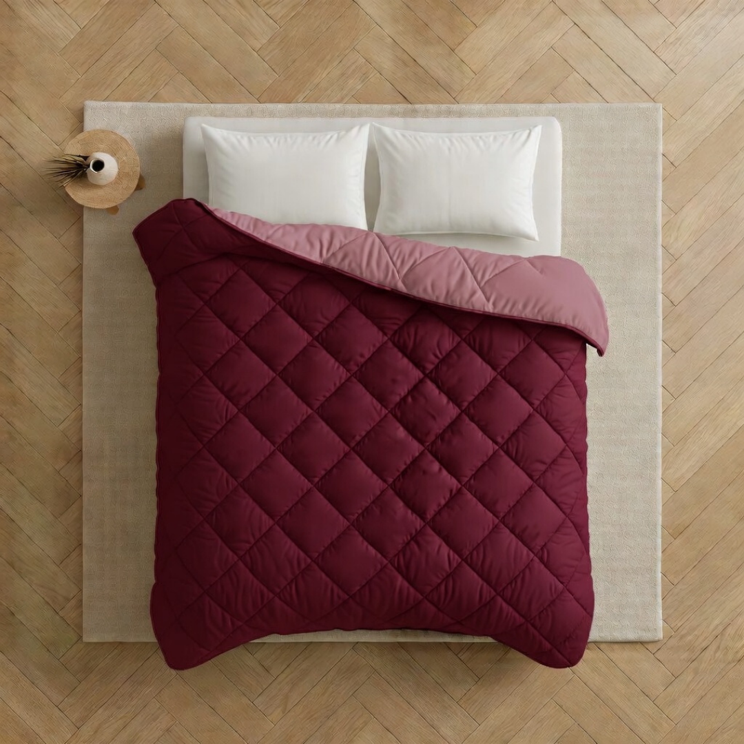 Y-NOT All Year Dekbed Plum / Old Pink