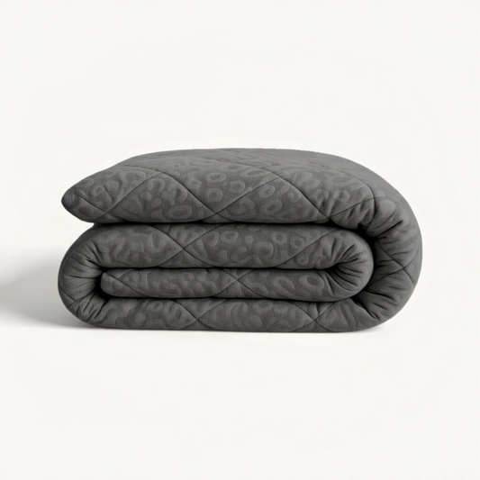 Y-NOT Dekbed Velvet Panther Skin Dark Grey