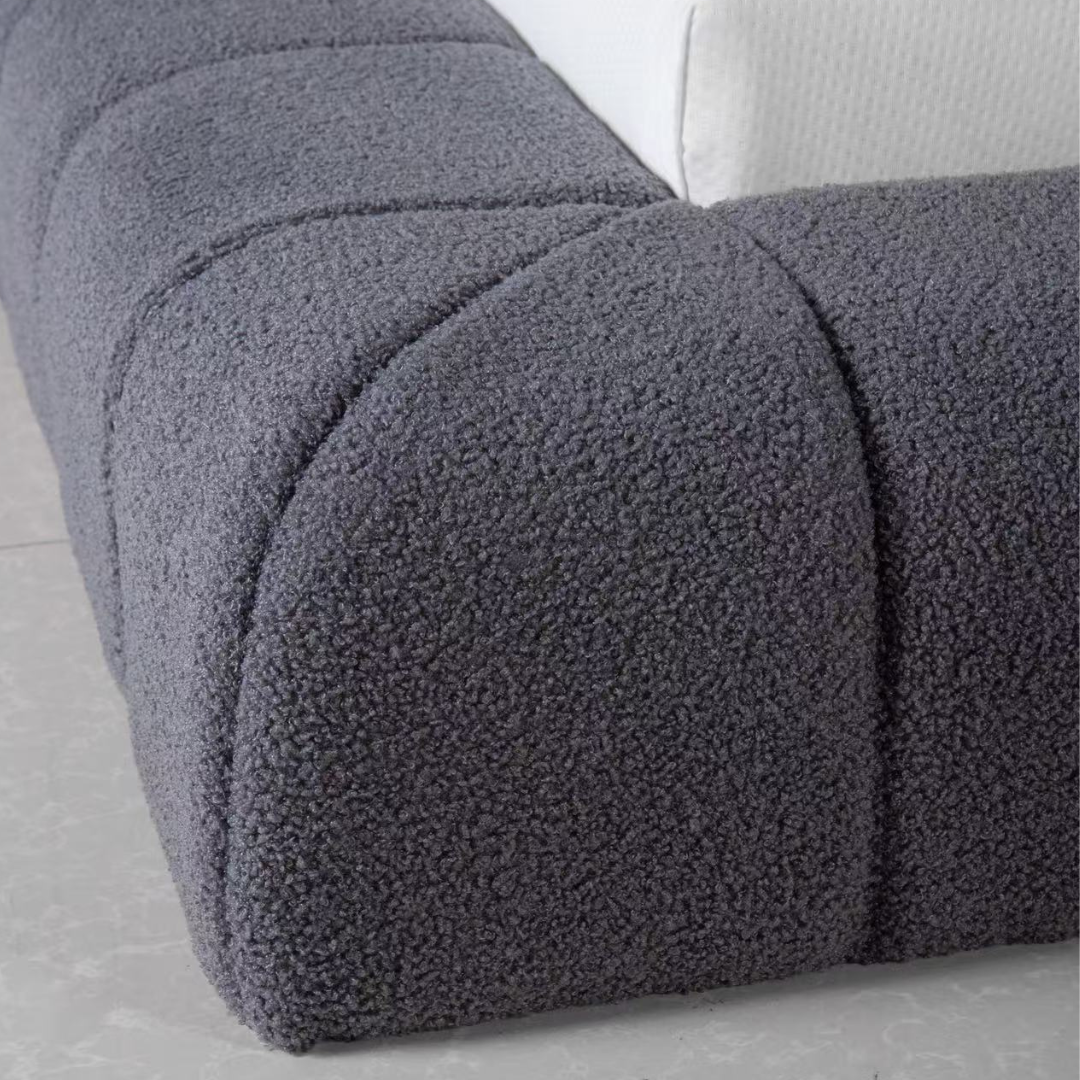 Amore Jazz Teddy bed + Hybrid Pocket 500 Matras - Nº144 - Grey Antra