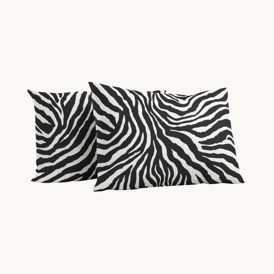 Y-NOT Kussenslopen Tiger Black Silver 60x70 cm 2-Pack