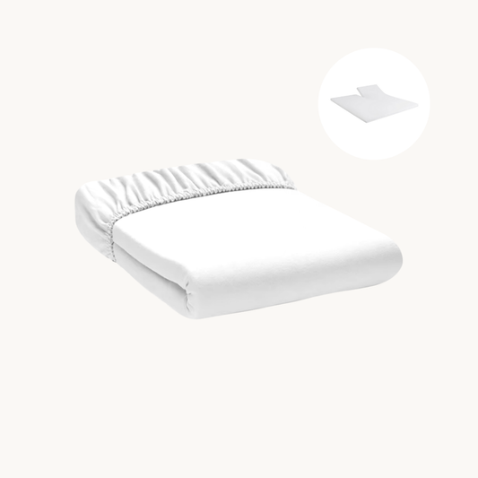 Splittopper Hoeslaken Jersey Premium Pure White