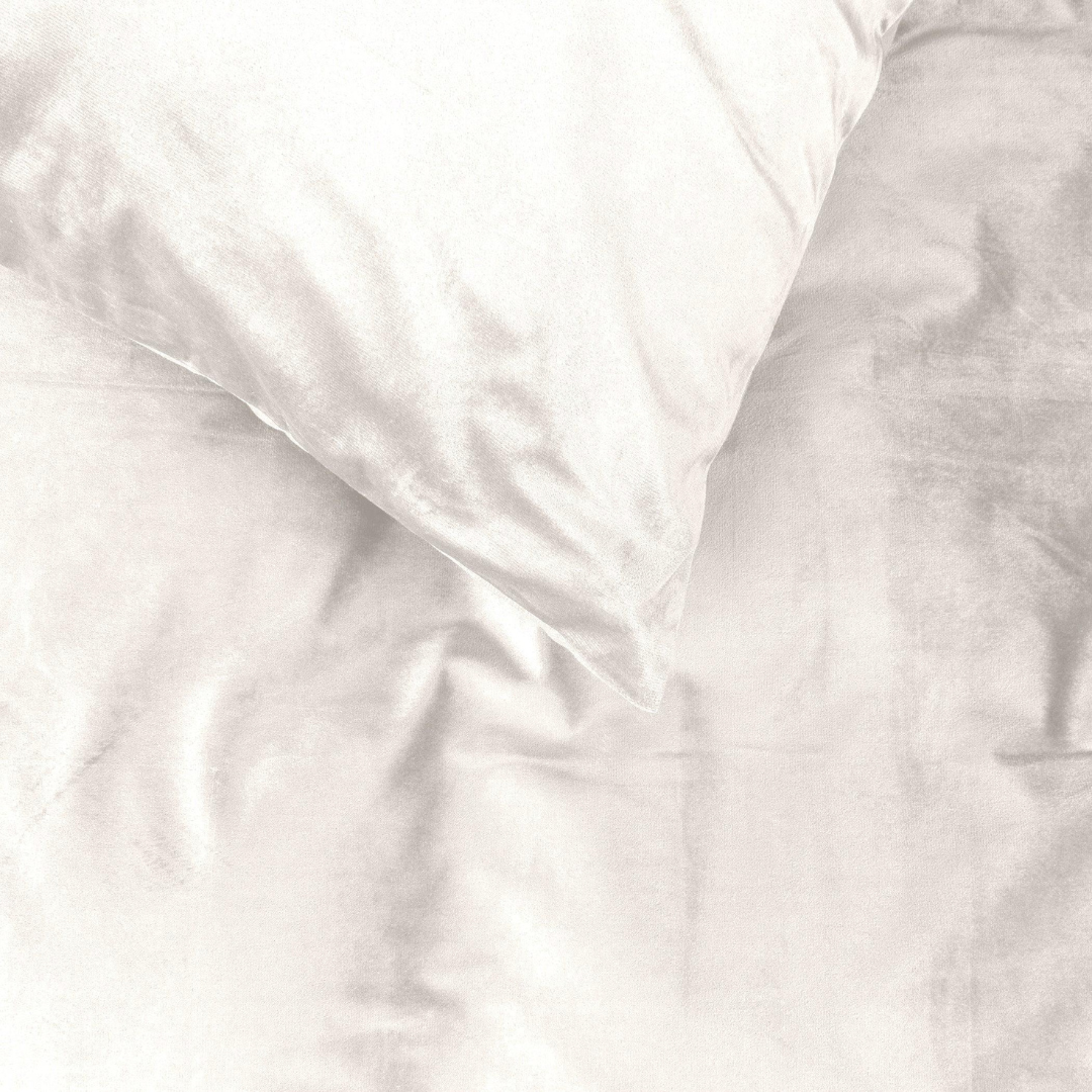 Kussenslopen Velvet Pearl White 60x70 cm 2-pack