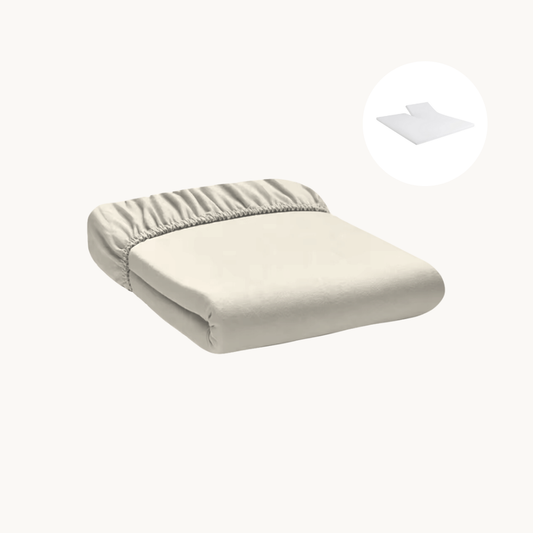 Splittopper Hoeslaken Jersey Premium Creme