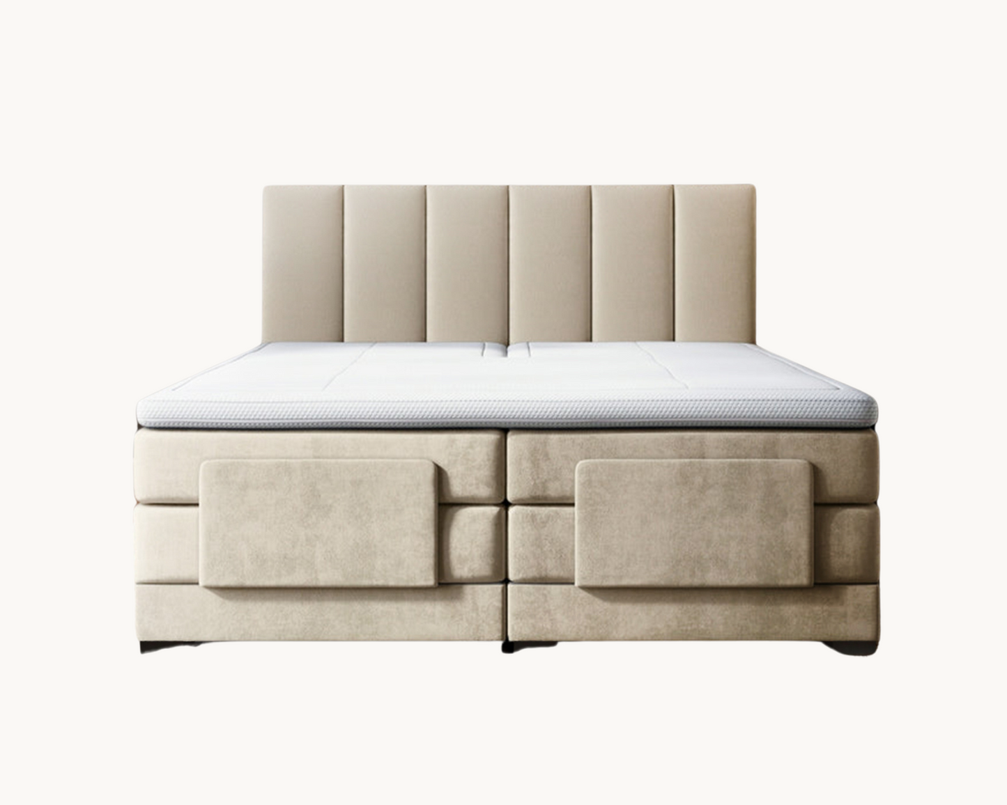 Y-NOT - Elektrische Boxspring - Lumière - Complete set - Nº29 Ivory