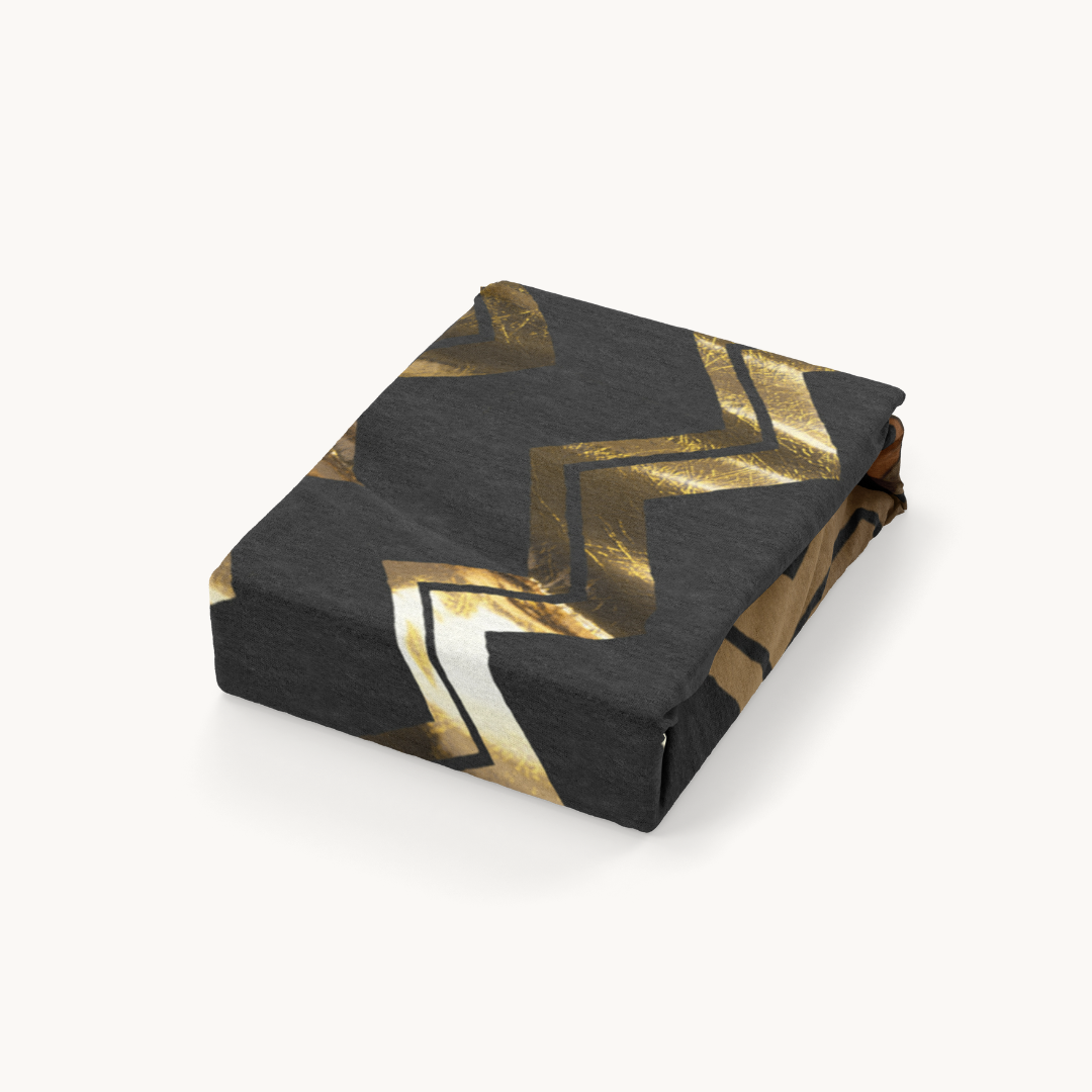 Dekbedovertrek Wave Luxe Gold Black