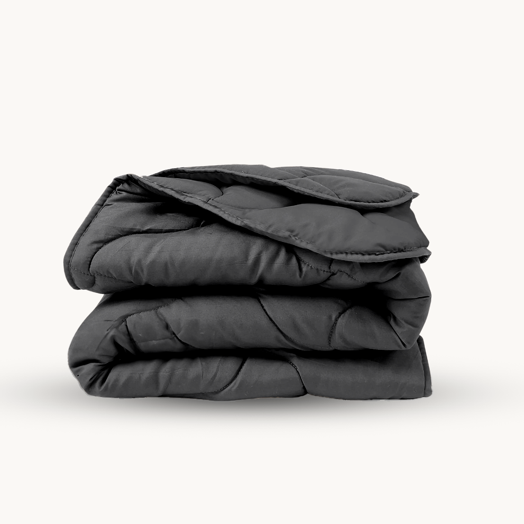Dekbed Zonder Overtrek Mat Satijn Antracite (220cm lang)