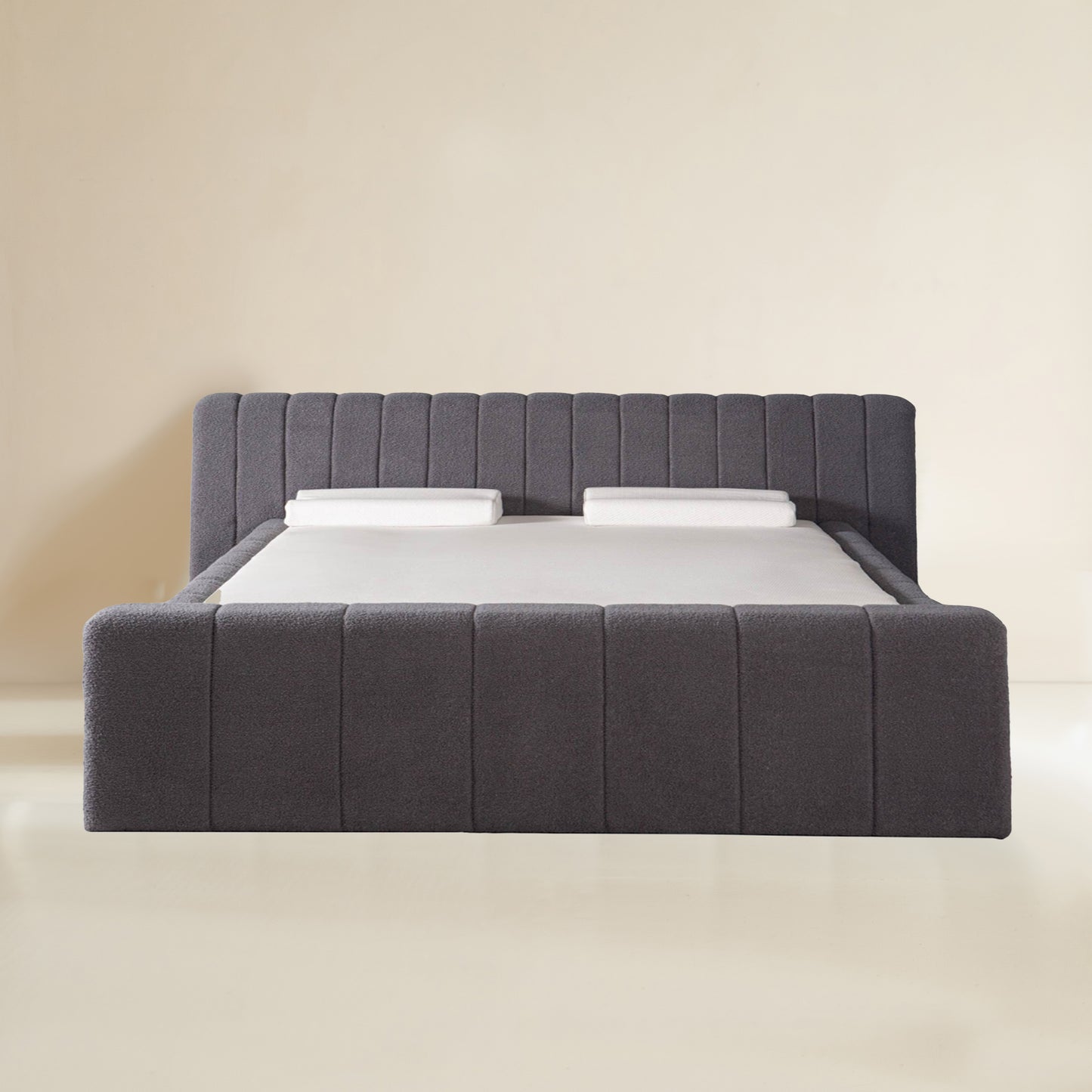 Amore Rituals Teddy bed + Hybrid Pocket 500 Matras - Nº156 - Antracite