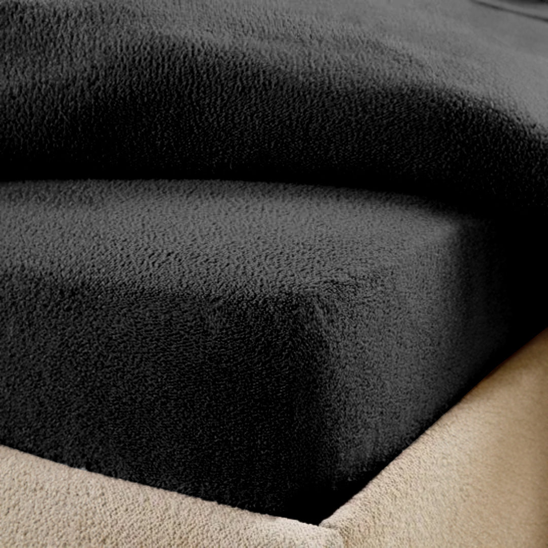 Matras Hoeslaken Teddy - Jet Black