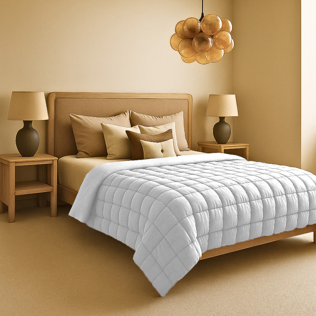 Dekbed Zonder Overtrek Fluffy Cube White