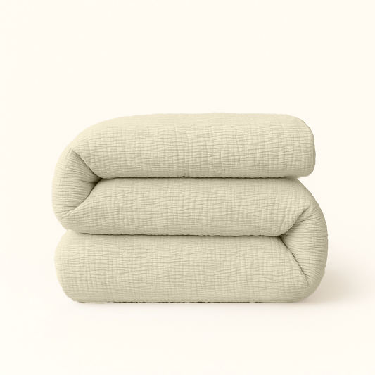 Dekbed Zonder Overtrek Micro Mousseline Creme