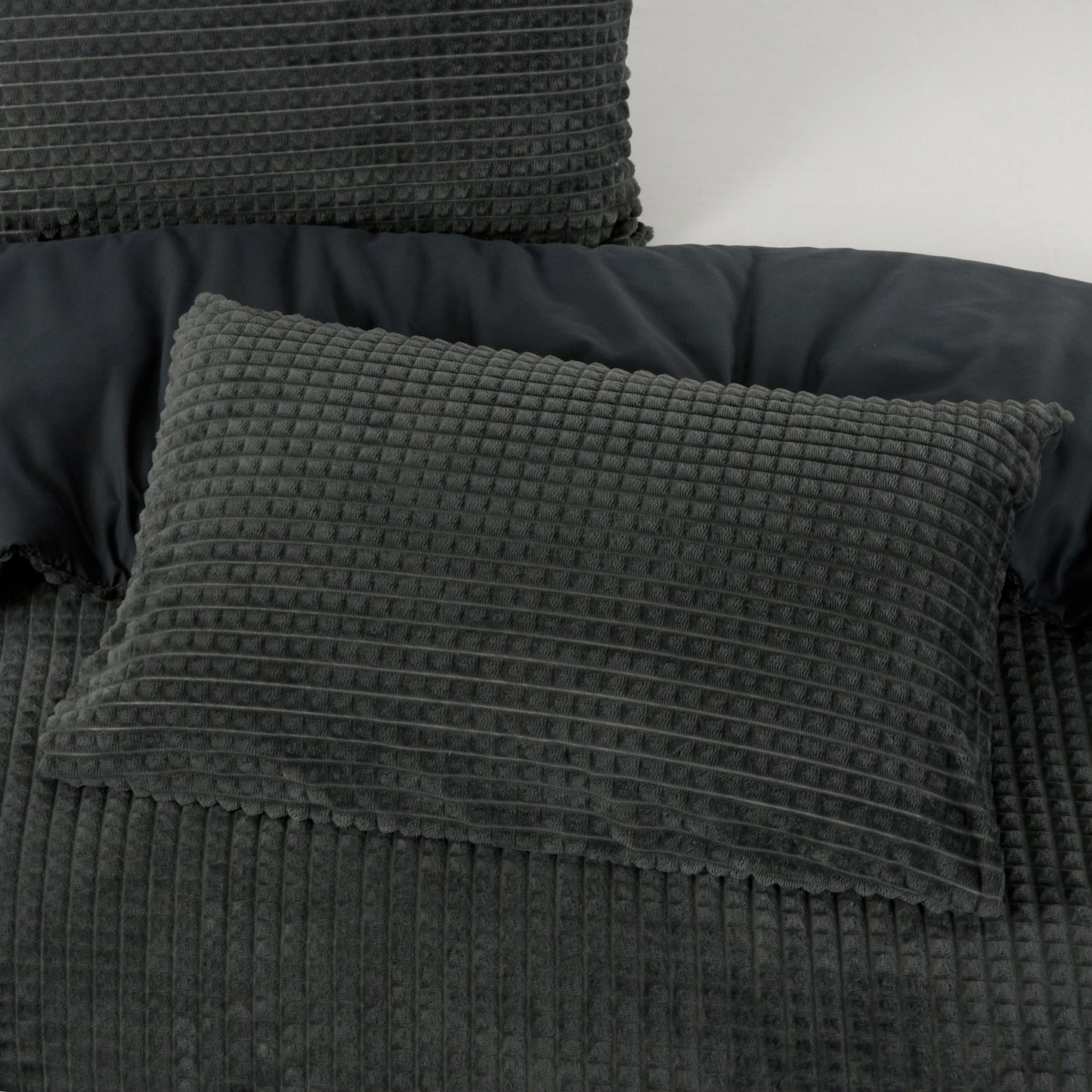 Dekbedovertrek Teddy Polar Bear Fur Charcoal