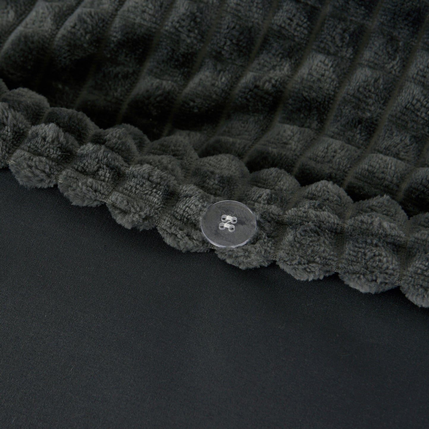 Dekbedovertrek Teddy Polar Bear Fur Charcoal