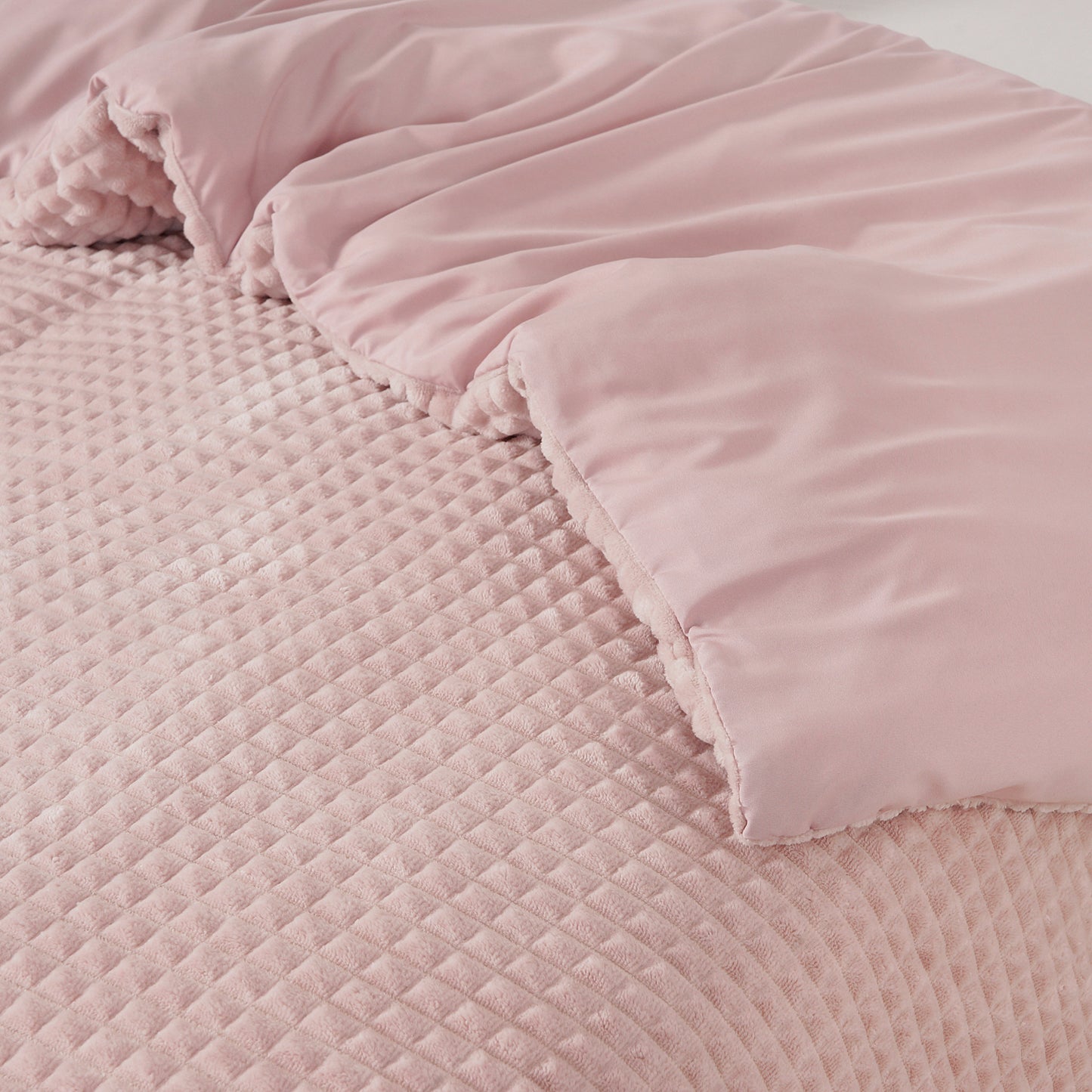 Dekbedovertrek Teddy Polar Bear Fur Soft Pink
