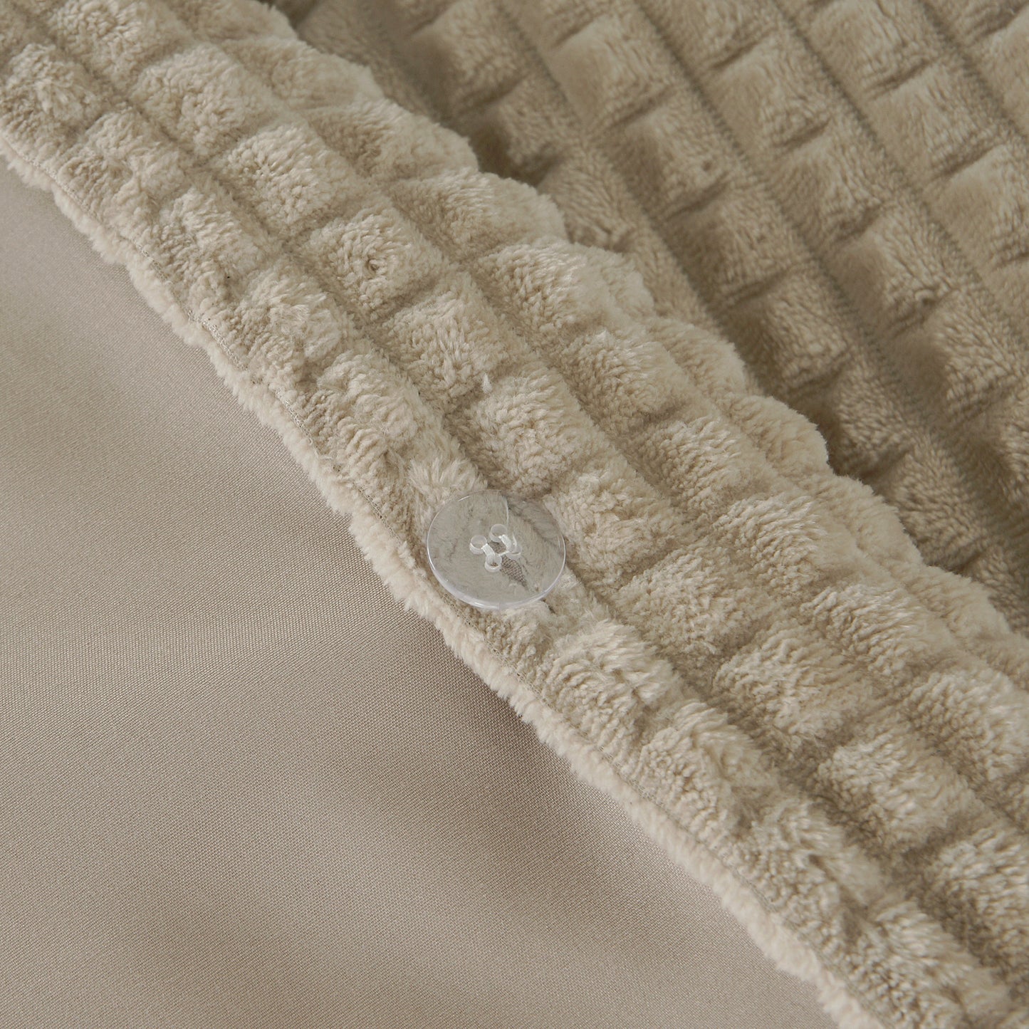 Dekbedovertrek Teddy Polar Bear Fur Iced Coffee Taupe
