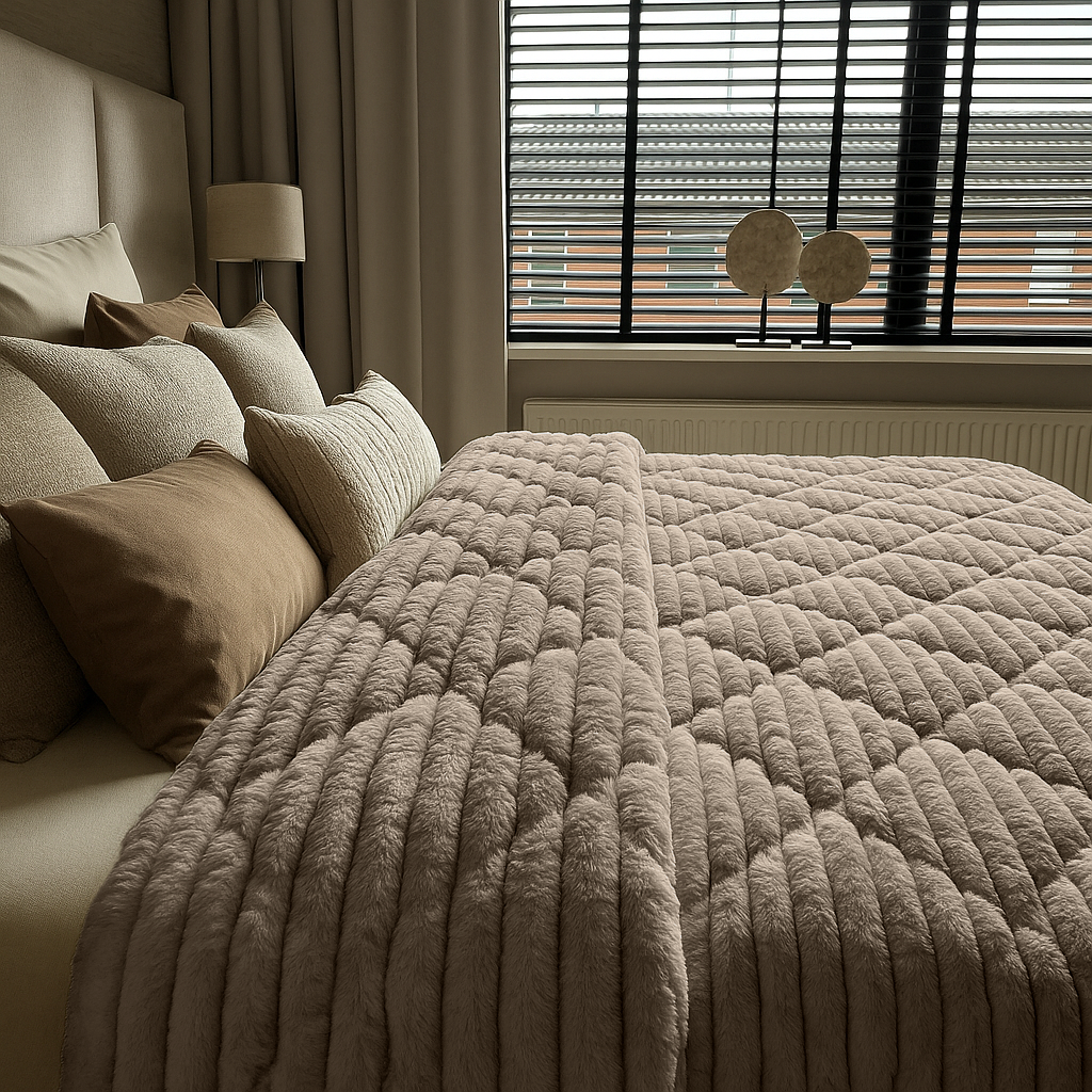 Dekbed Zonder Overtrek Teddy Chunky Rib™ Iced Coffee Taupe