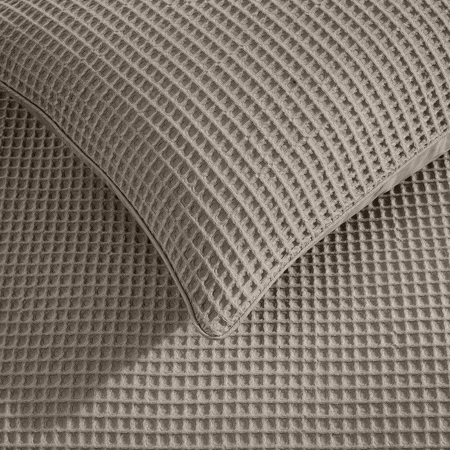 Dekbedovertrek set Waffle Taupe