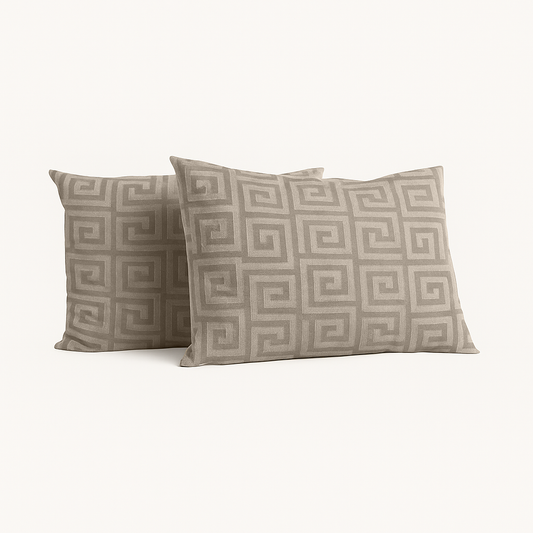 Y-NOT Kussenslopen Velvet Designer Taupe 60x70cm 2-Pack