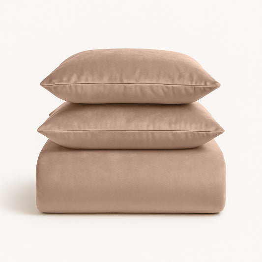 Dekbedovertrek set Velvet Nude