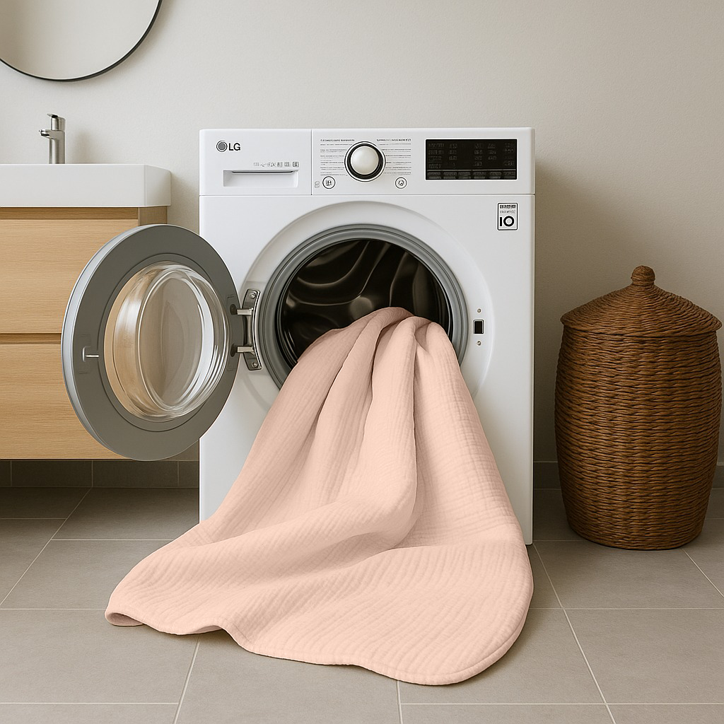 Dekbed Zonder Overtrek Micro Mousseline Roze