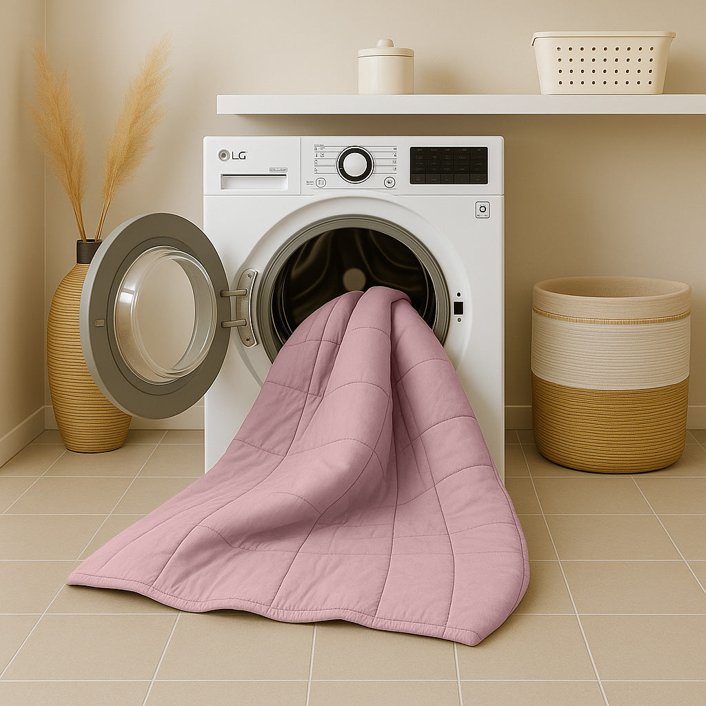 Dekbed Zonder Overtrek Stone Washed Roze