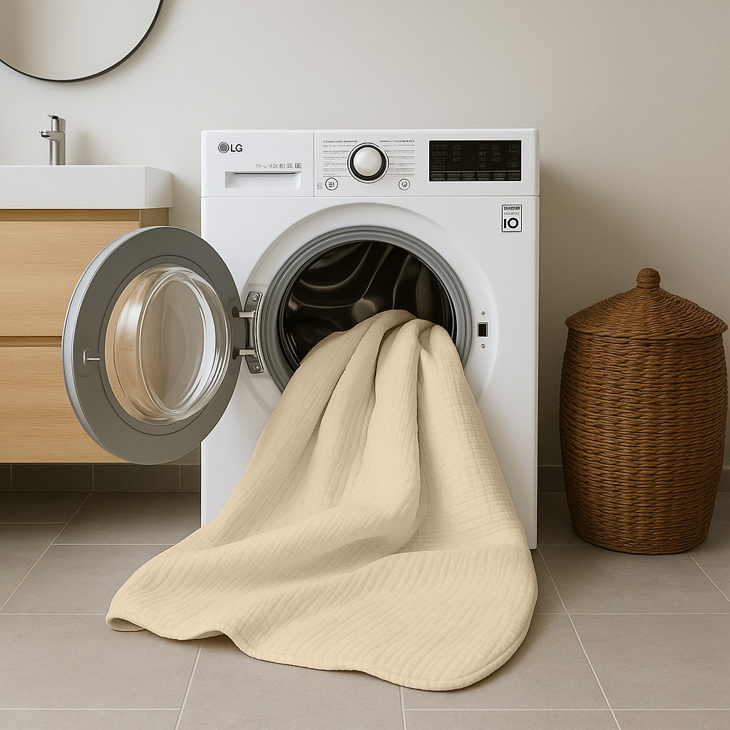 Dekbed Zonder Overtrek Micro Mousseline Zand